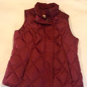 Eddie Bauer Red Ladies Down Vest Size M
